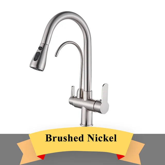 Wanmivezlo Purify Water Kitchen Faucet Deck Dual Handle