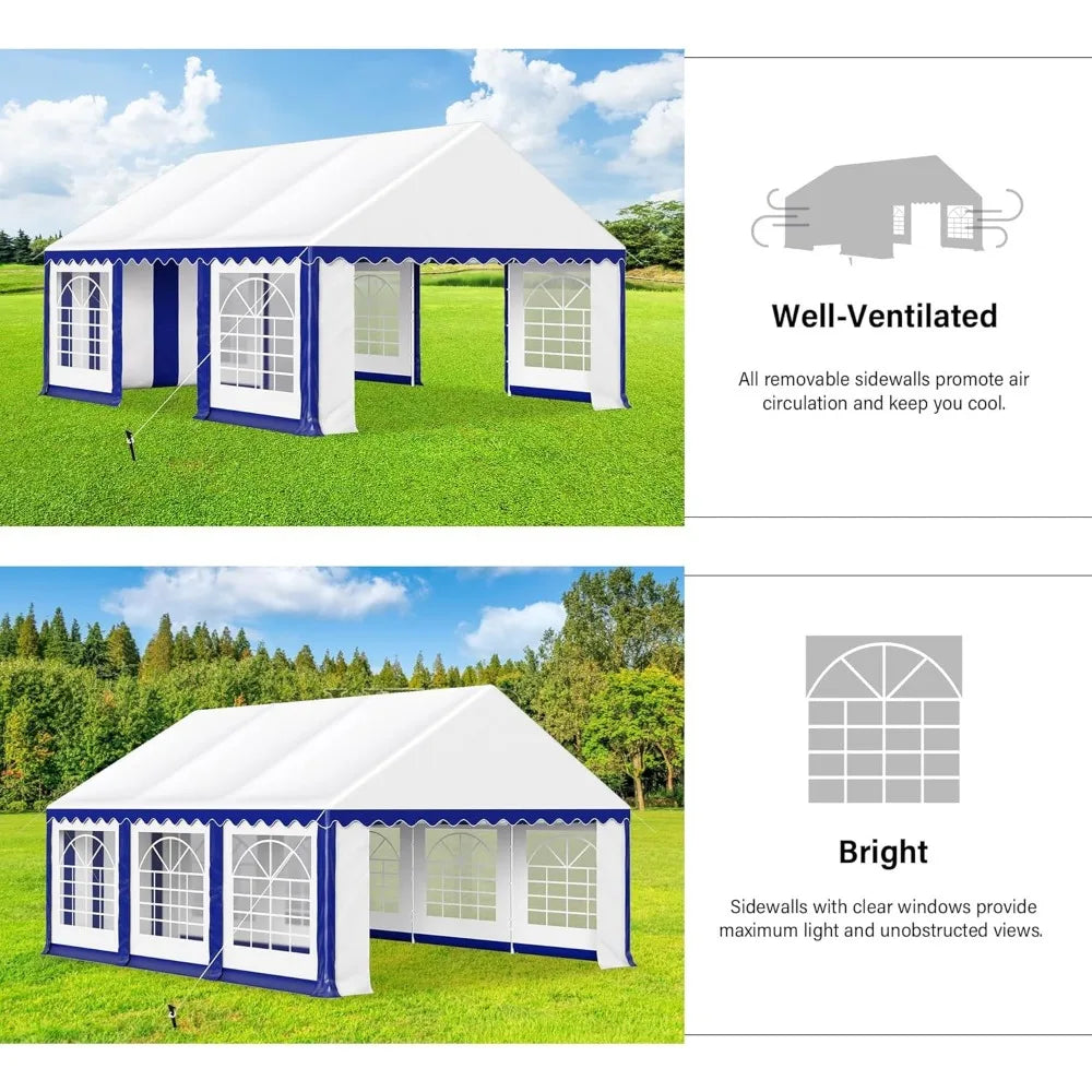Heavy Duty Party Tent With Removable Sidewalls For Events