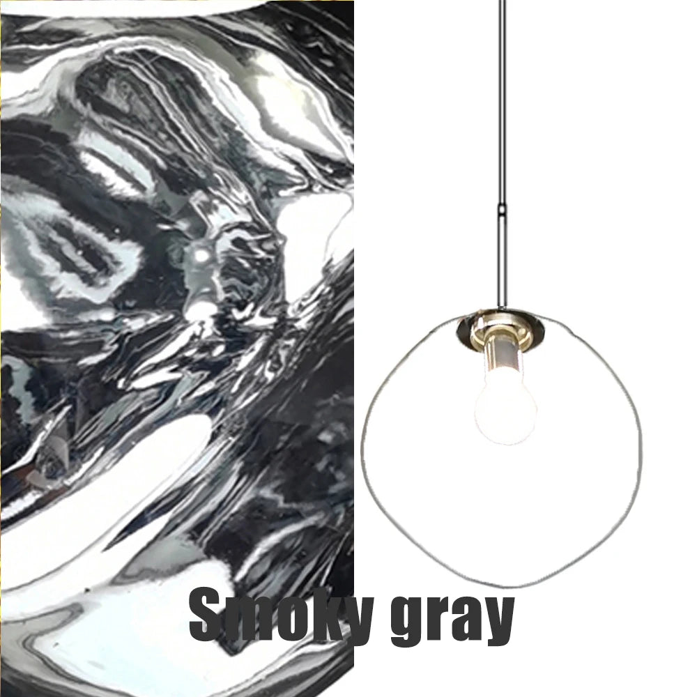 Fengshui Modern Glass Lava Pendant Light For Living Room
