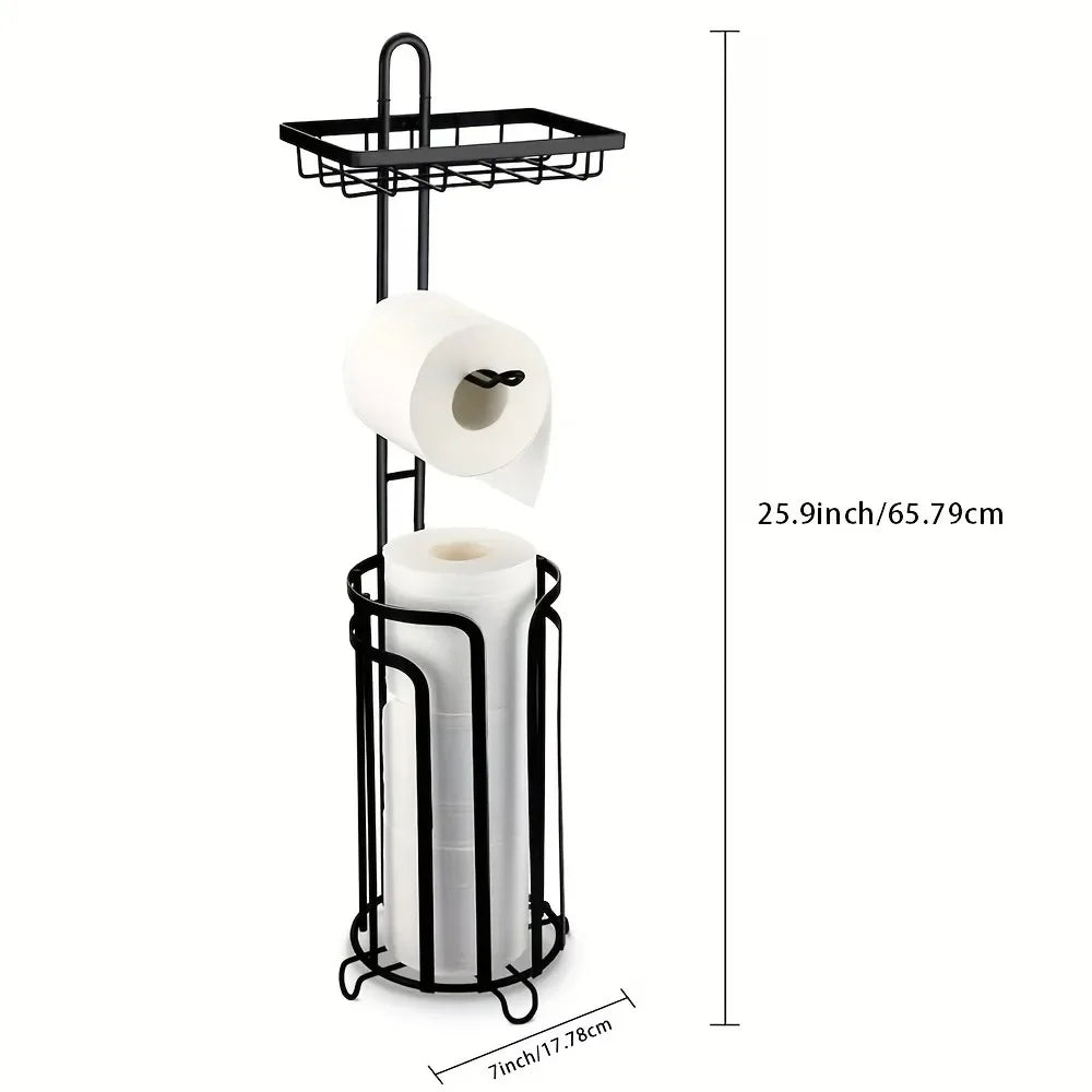 Hign-concerned Toilet Paper Holder Stand Dispenser Shelf