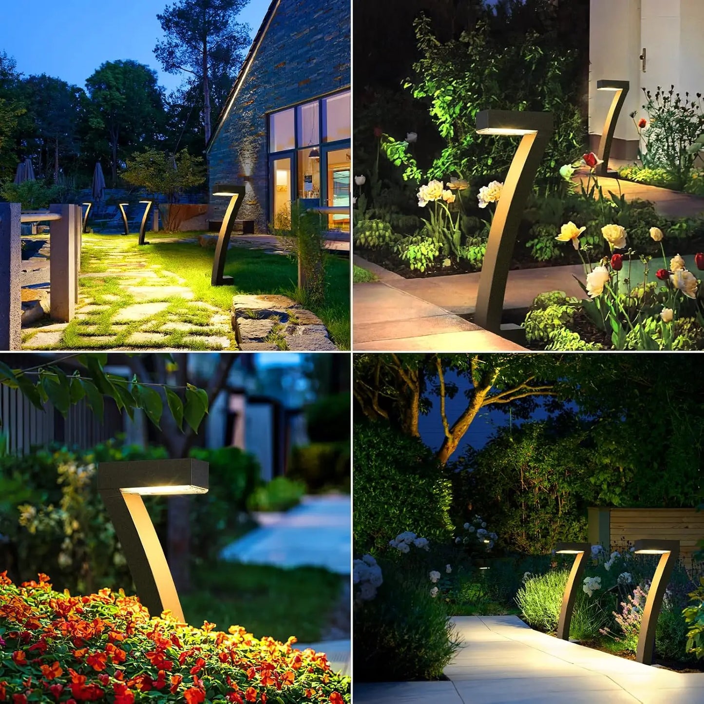 KPSTEK Solar Pathway Lights Garden Auto On Off 12 Hours