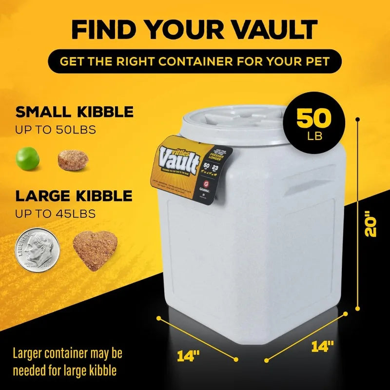 Vittles Vault Pet Food Storage Container Sealed Freshness