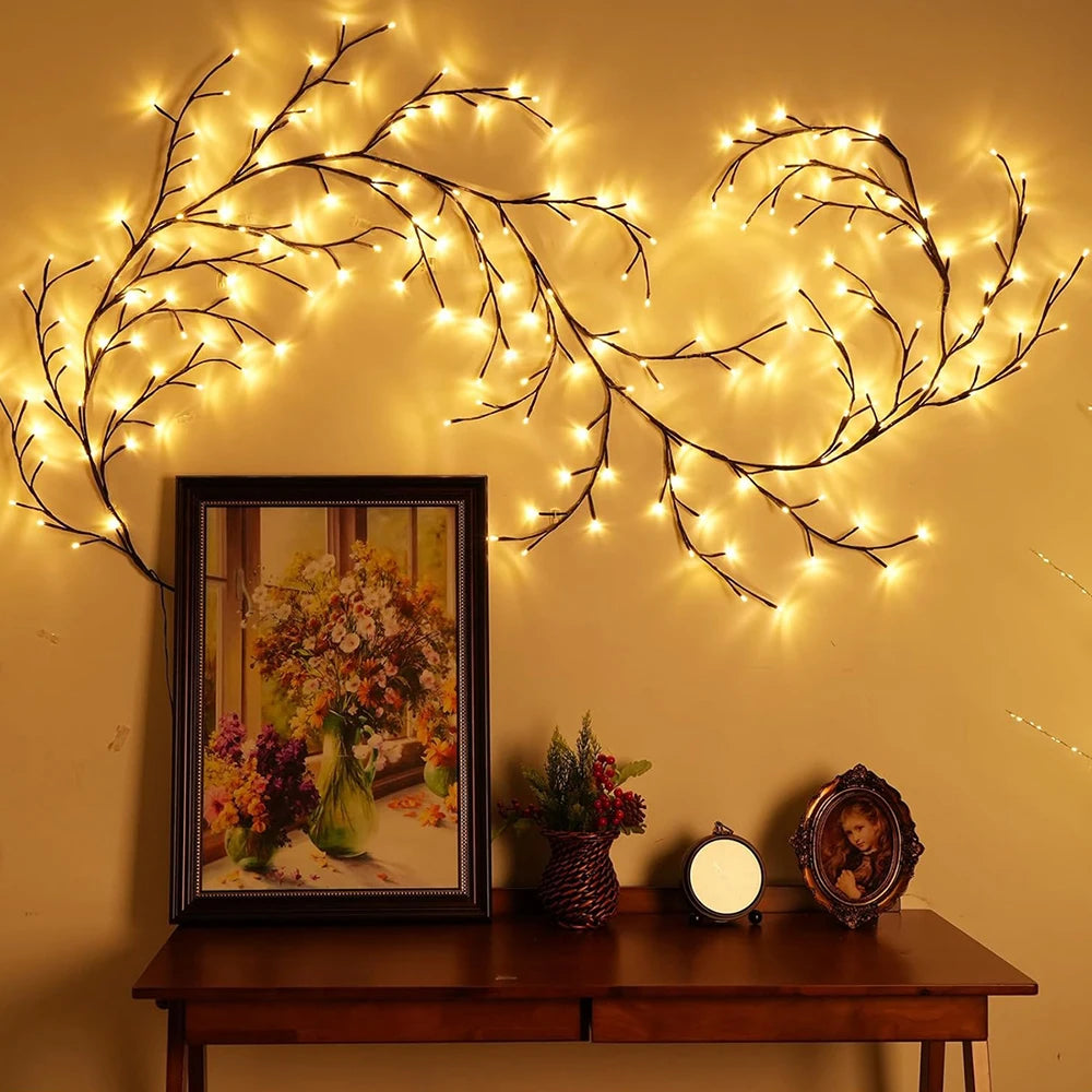 Welpur Solar Tree String Lights 96LED Waterproof Garland