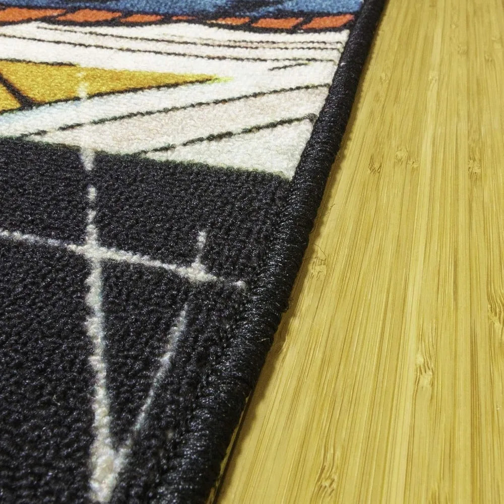 Marvel Spiderman Indoor Area Rug - 4x6 Large, Non-Slip, Ideal for Children in Bedroom, Game Room, Classroom, Nursery or Play Ar