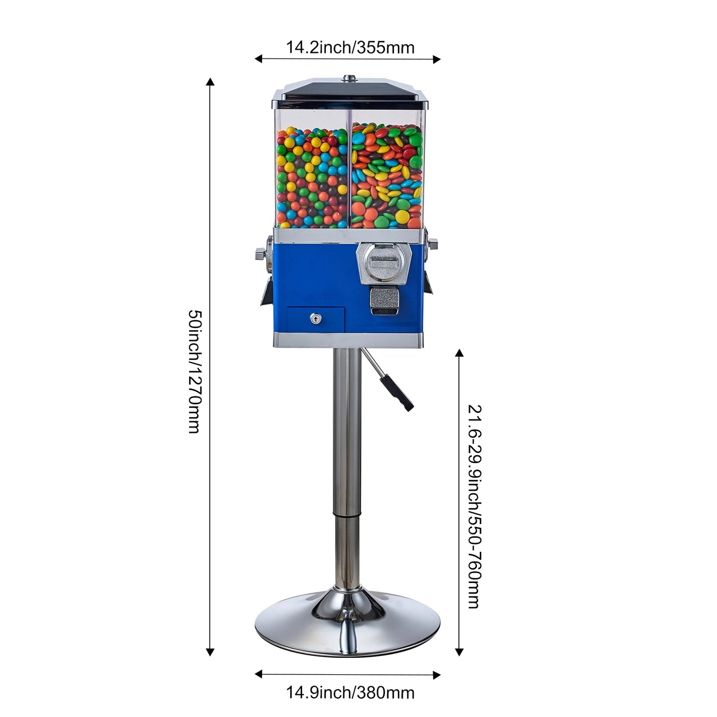 VEVOR Four Compartment Candy Vending With Coin Mechanism