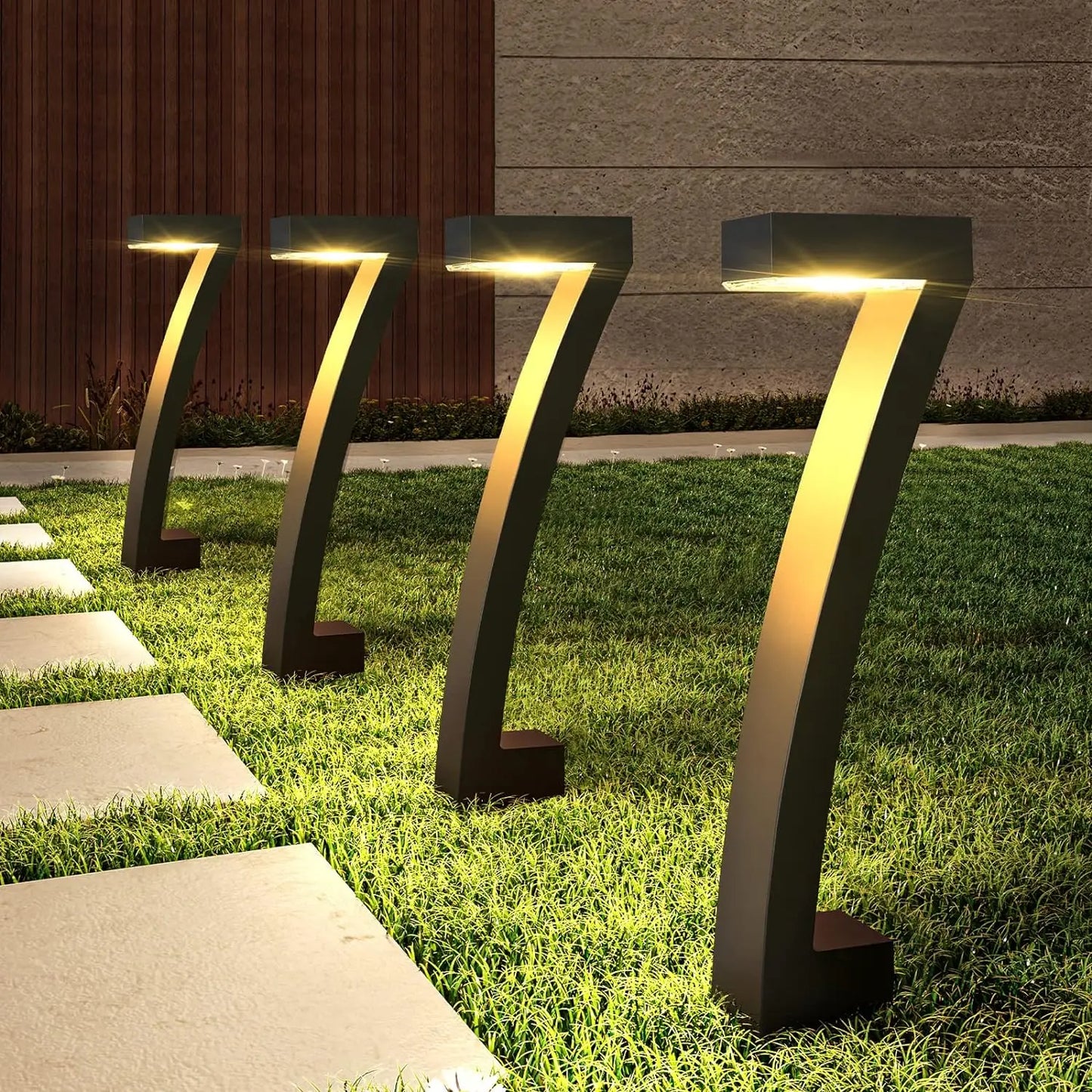 KPSTEK Solar Pathway Lights Garden Auto On Off 12 Hours
