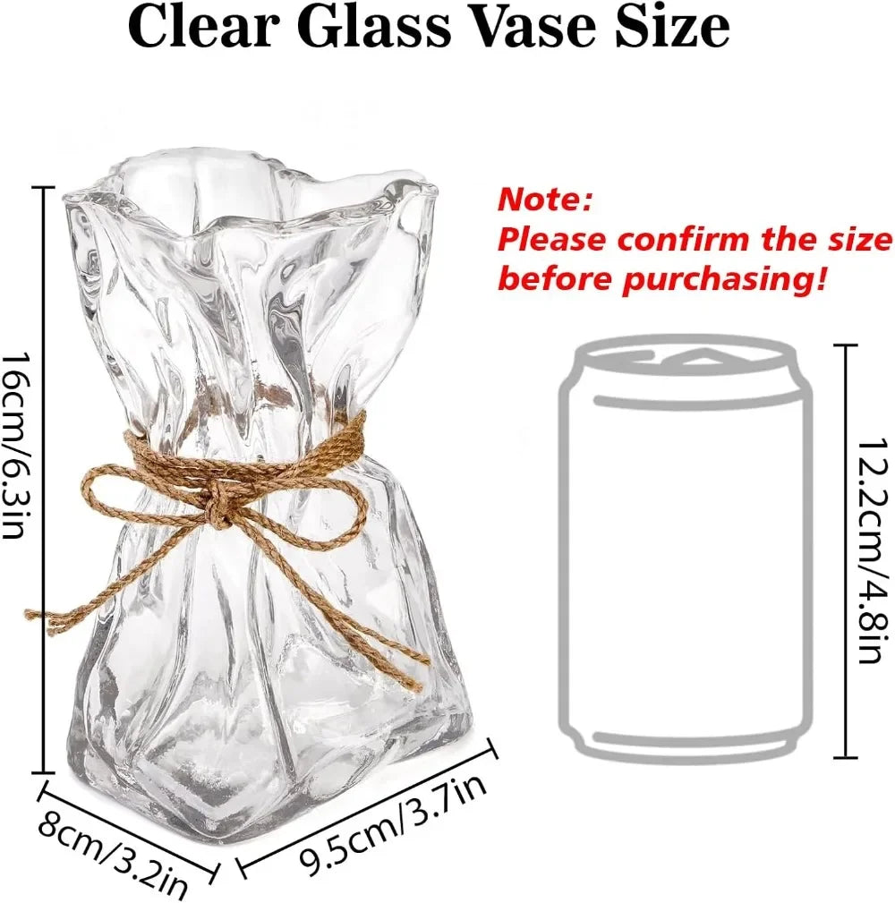 Hign-concerned Glass Vase Irregular Modern Deco Centerpiece
