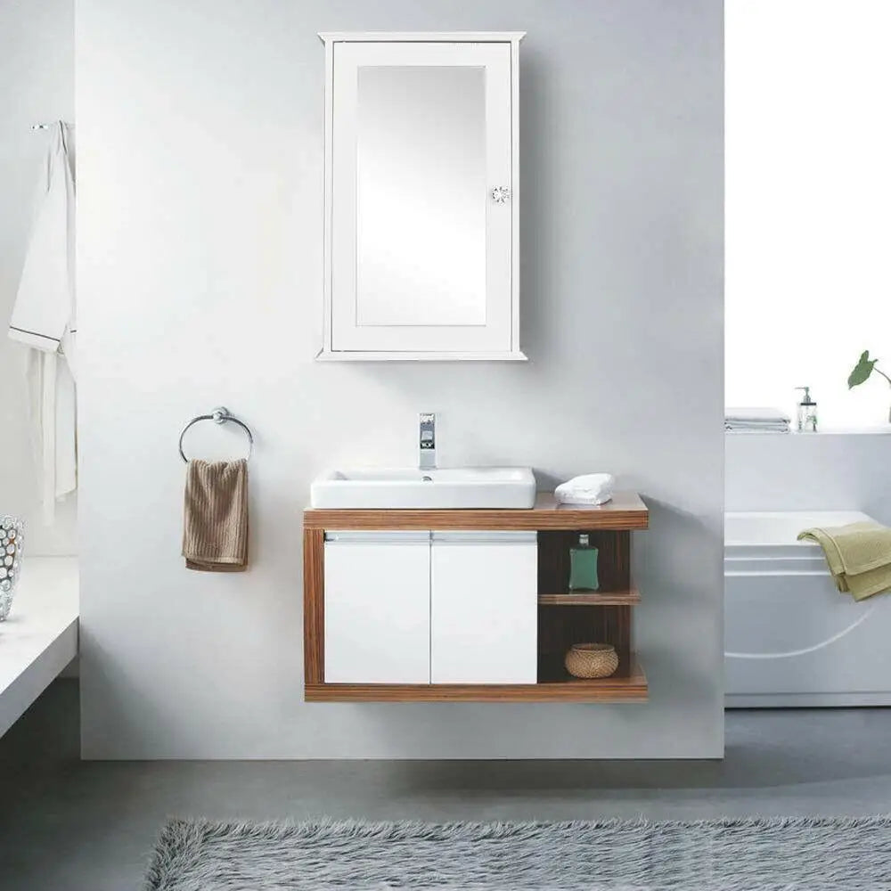 Hign-concerned Wall Mount Cabinet Organizer Mirror Door