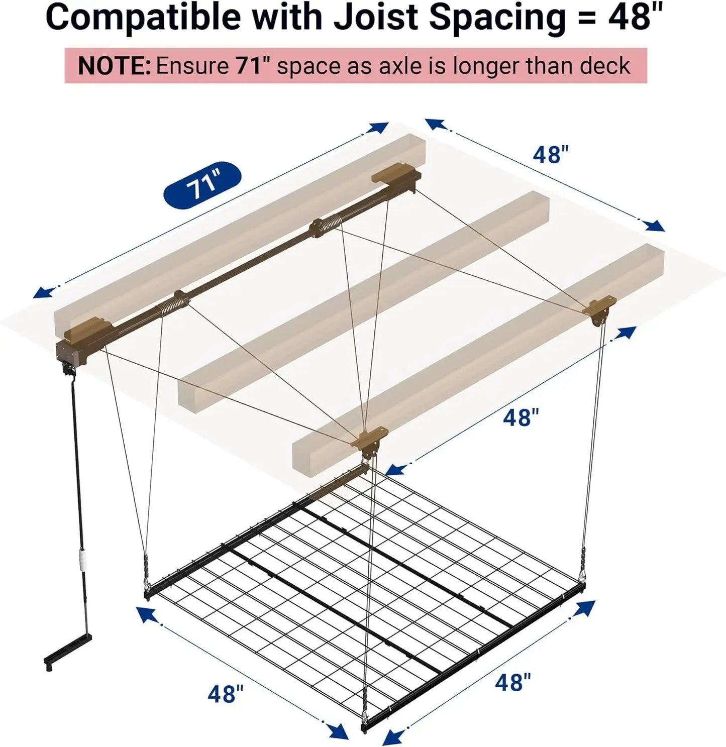 Hign Concerned Garage Ceiling Storage Rack Heavy Duty