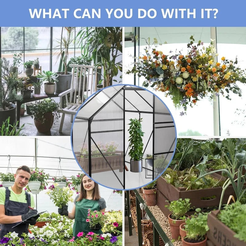 Hign-concerned Polycarbonate Walk In Greenhouse All Season