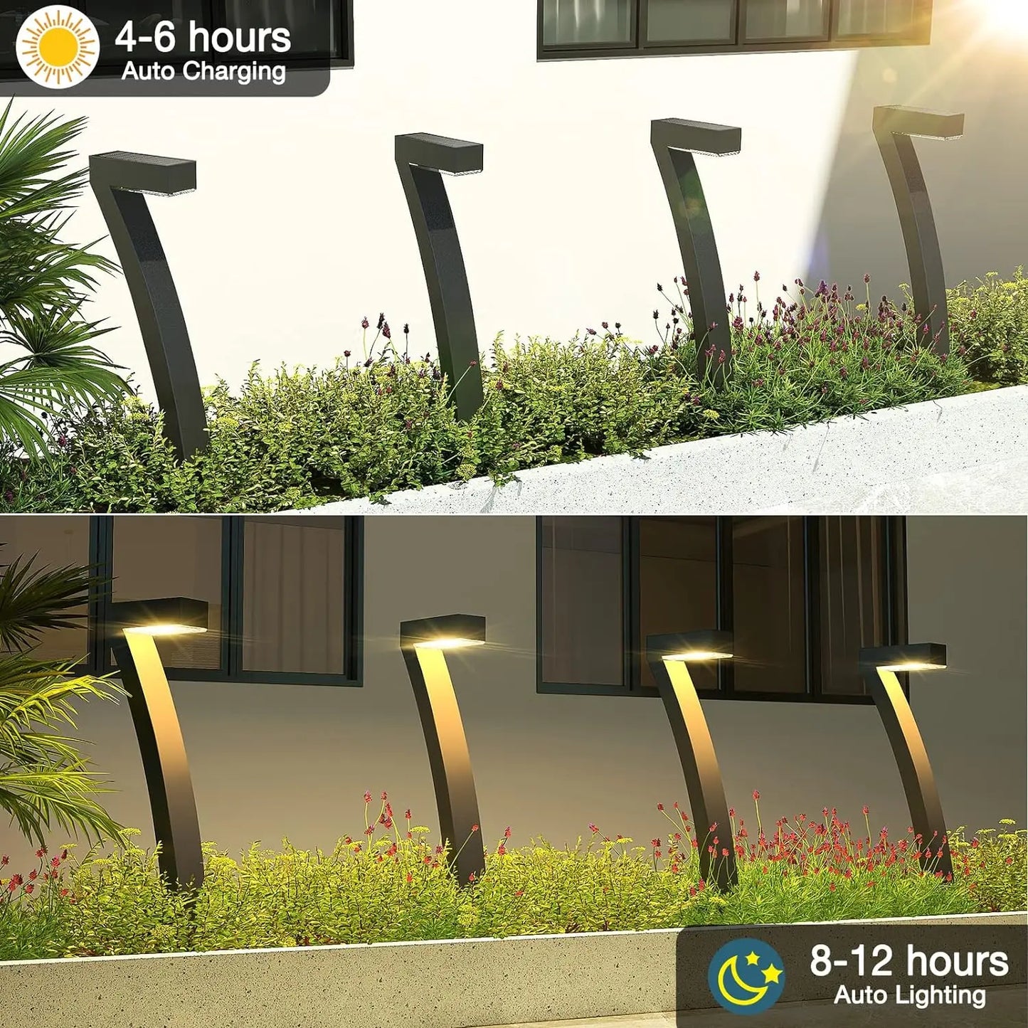 KPSTEK Solar Pathway Lights Garden Auto On Off 12 Hours