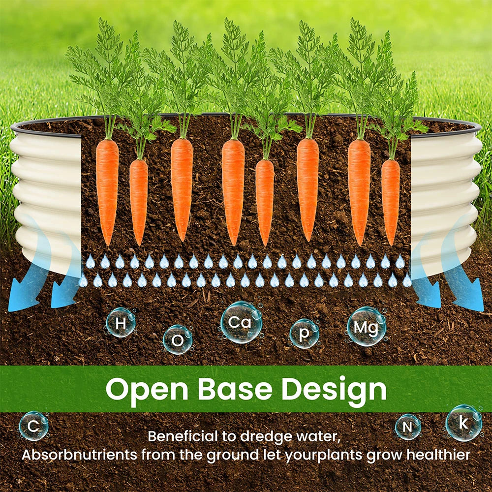 Finishing Metal Raised Garden Bed Planter For Vegetables