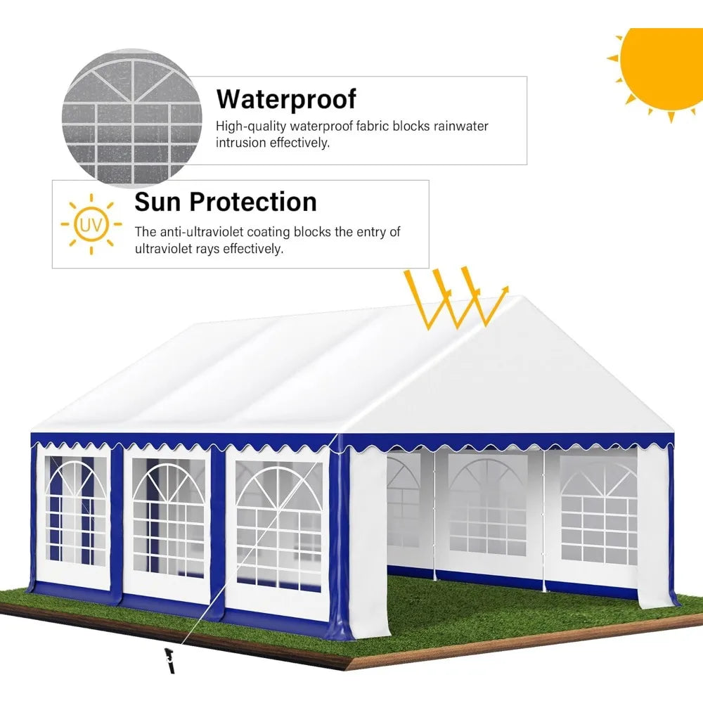 Heavy Duty Party Tent With Removable Sidewalls For Events