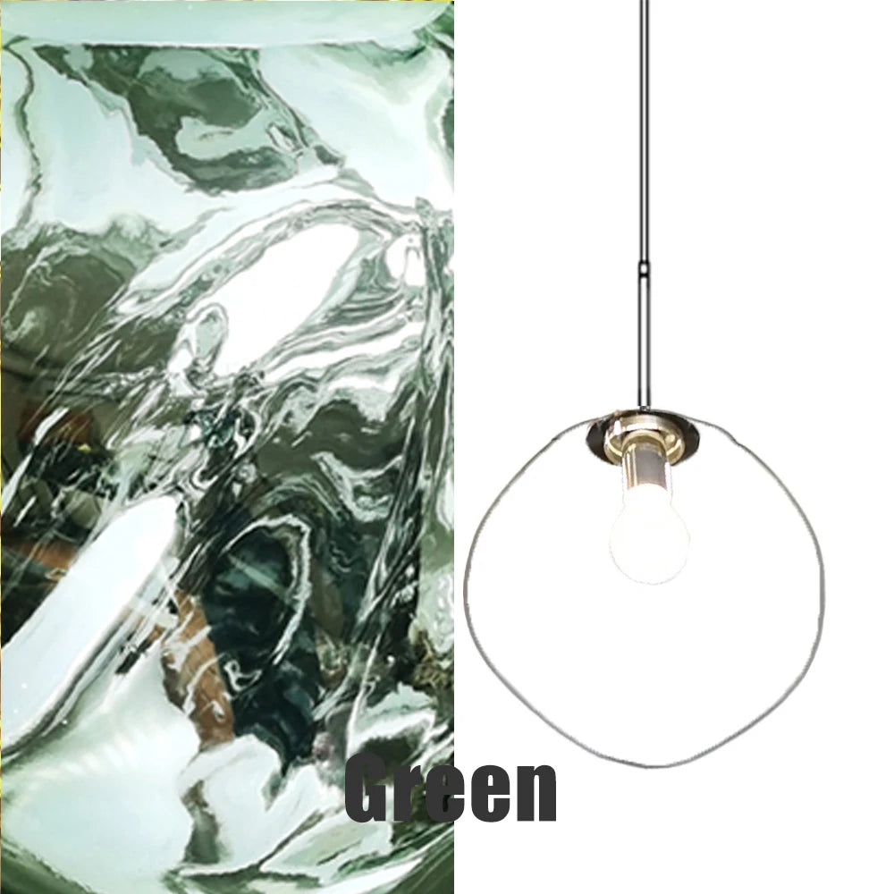 Fengshui Modern Glass Lava Pendant Light For Living Room