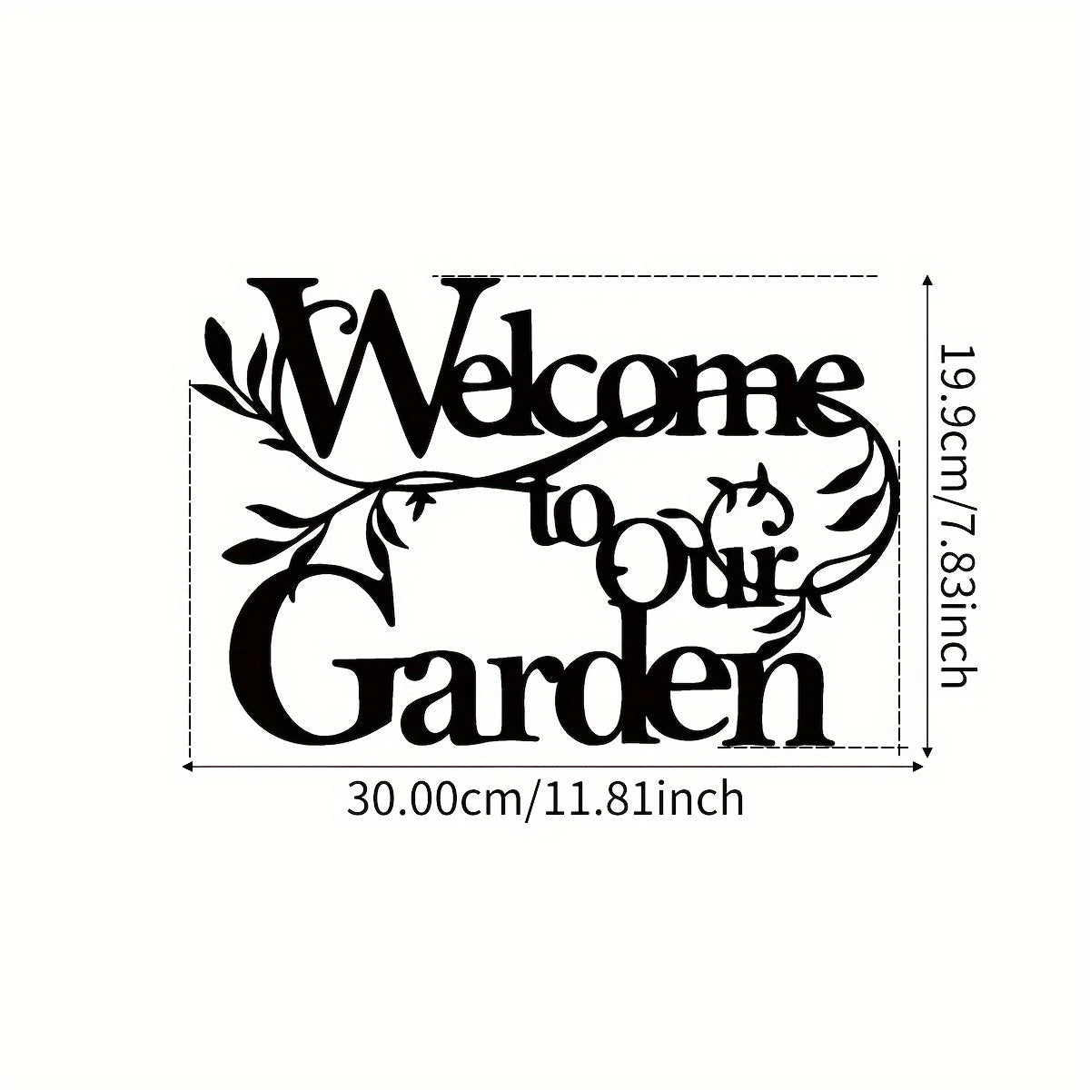 Choice Welcome To Our Garden Sign Metal Wall Hanging