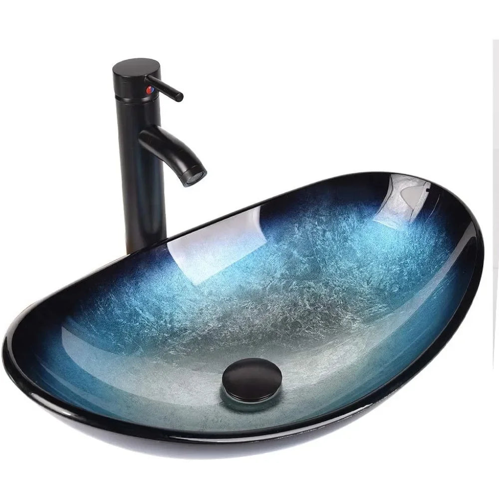 Minimalist Wall Mounted Bathroom Vanity Cabinet With Boat Glass Sink