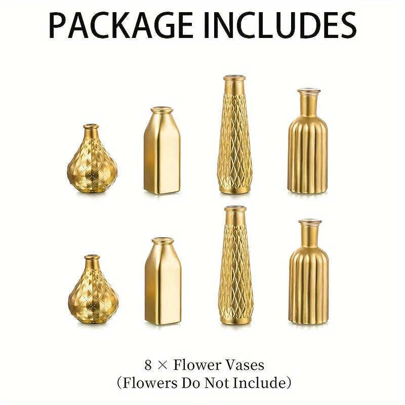 Function Cylindrical Glass Vase Gilded Finish Antique