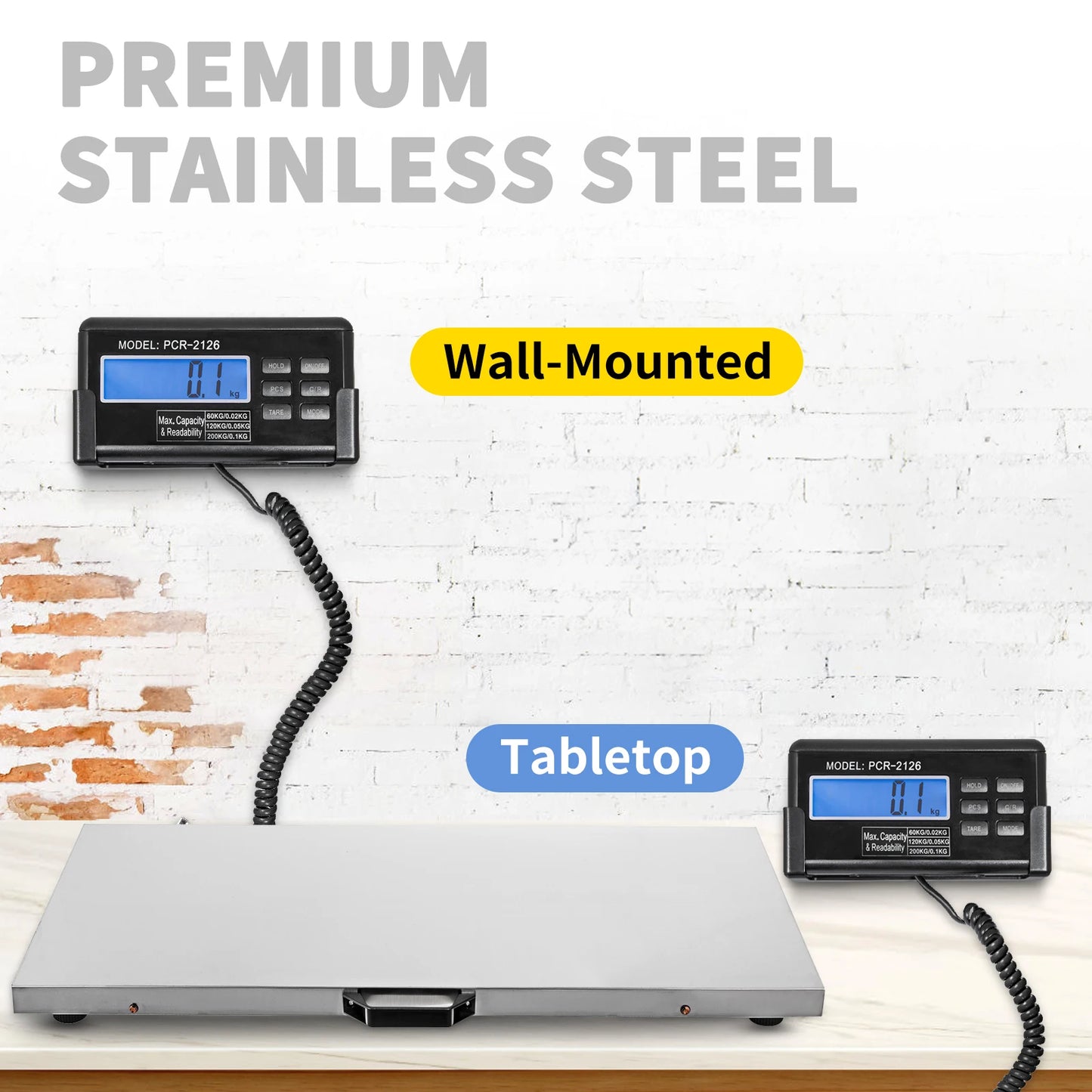SucceBuy Livestock Scale Stainless Platform 880 to 1100 Lbs