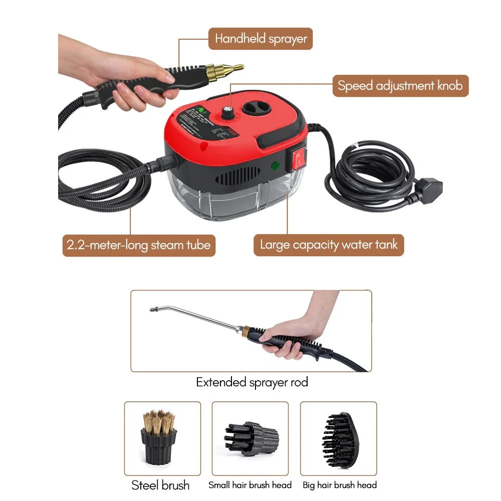 Romellar 2500W Steam Cleaner High Temperature Pressure