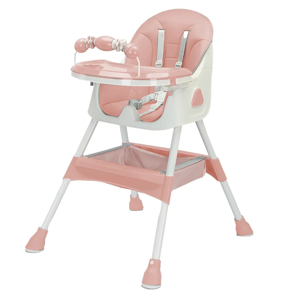 Ubravoo Foldable Baby High Chair With Antislip Pad Toy Rack