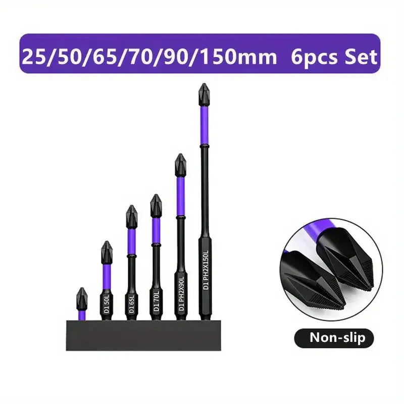 Meikela Magnetic D1 Anti Shock Bit Phillips Screwdriver Set