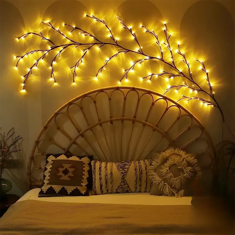 Welpur Solar Tree String Lights 96LED Waterproof Garland