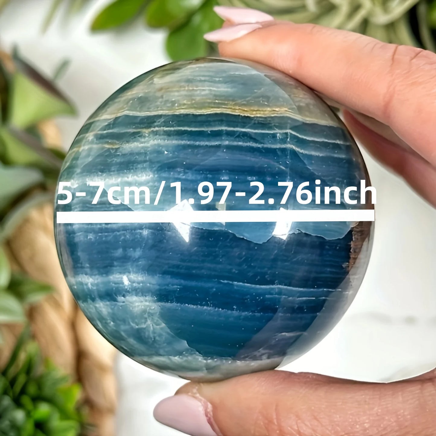 CrystalHola Onyx Sphere Decorative Stone For Home And Office