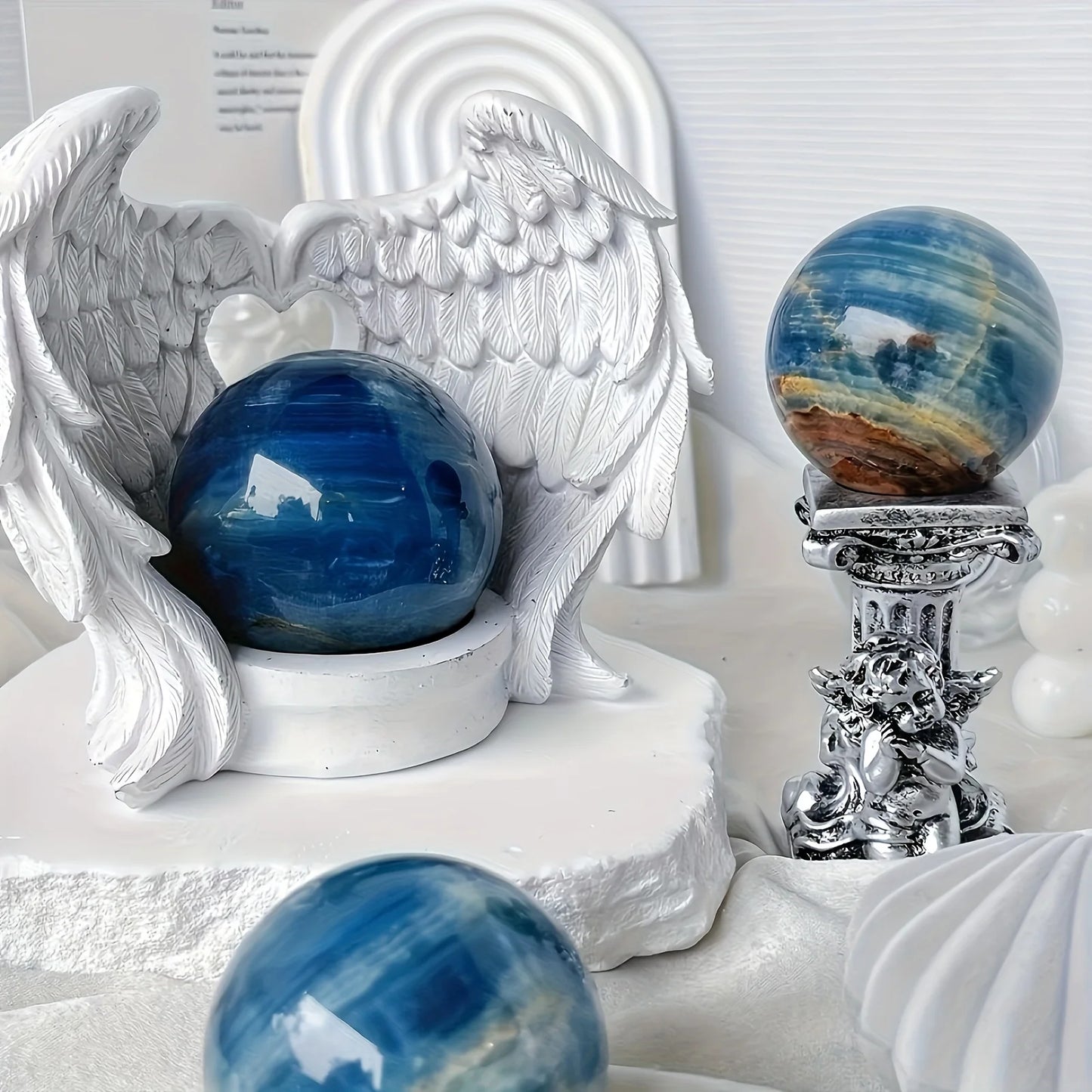 CrystalHola Onyx Sphere Decorative Stone For Home And Office