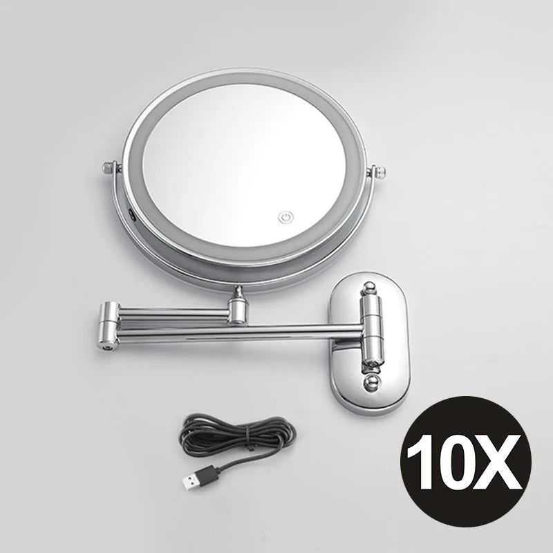 JUNYUU LED Adjustable Light Magnifying Makeup Mirror