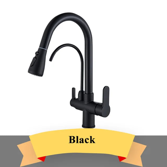 Wanmivezlo Purify Water Deck Mounted Dual Handle Faucet