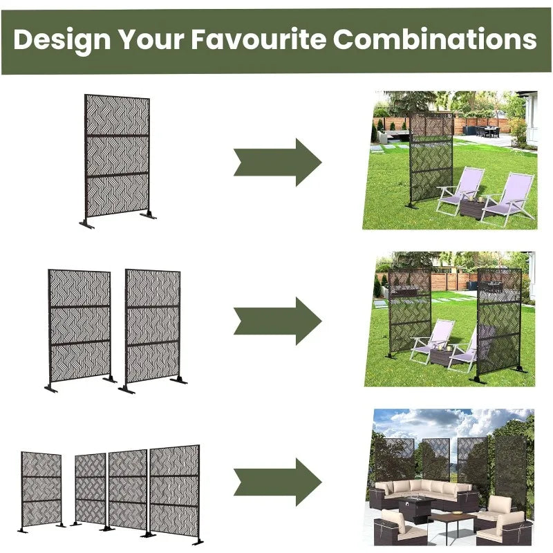 Hign Concerned Outdoor Privacy Screen Freestanding Panel