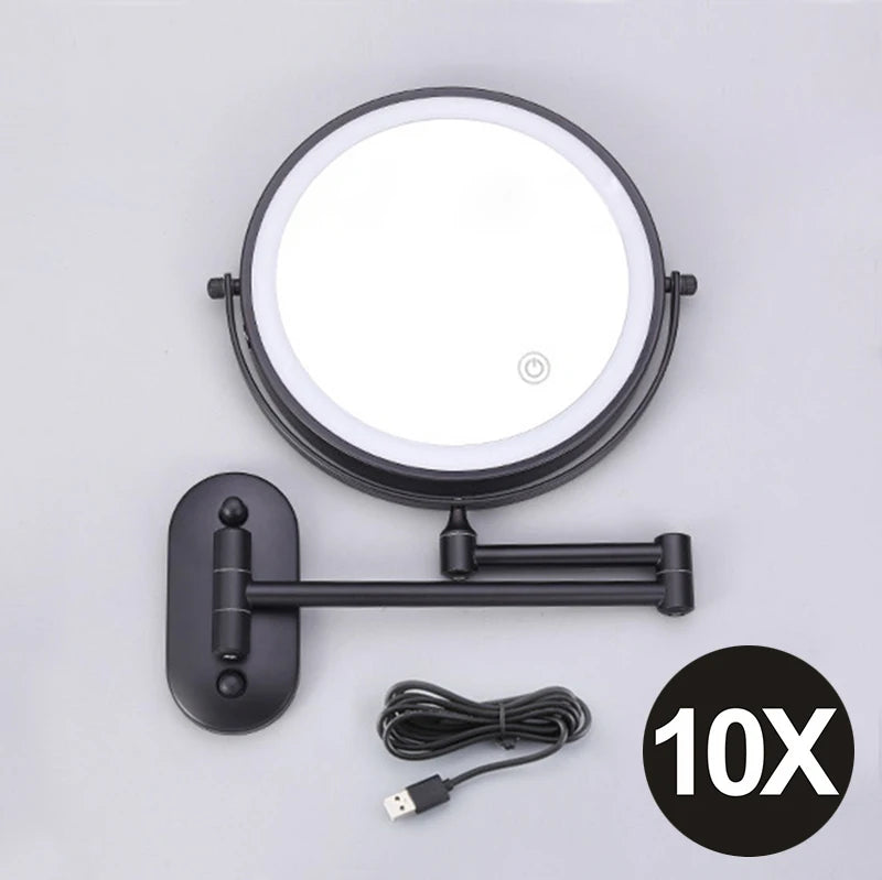JUNYUU LED Adjustable Light Magnifying Makeup Mirror