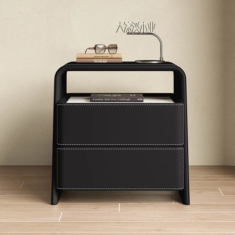 Storage Minimalist Nightstand Nordic Modern Aesthetic Trendy Bedside Table Luxury Drawer Mesitas De Noche Bedroom Furniture