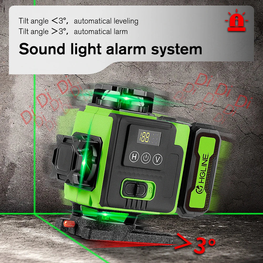 HGLINE 16 Line Laser Level With Tripod And App Remote