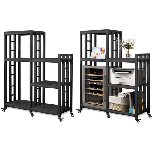 BRIGHTSHOW Free Standing Baker Rack With Wheels Kitchen