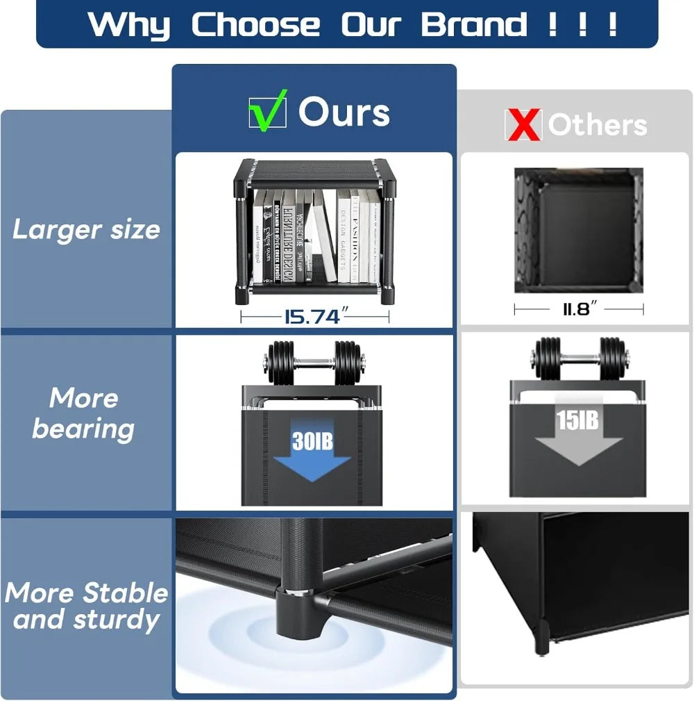 DIY Storage Bookshelf For Living Room And Home Office