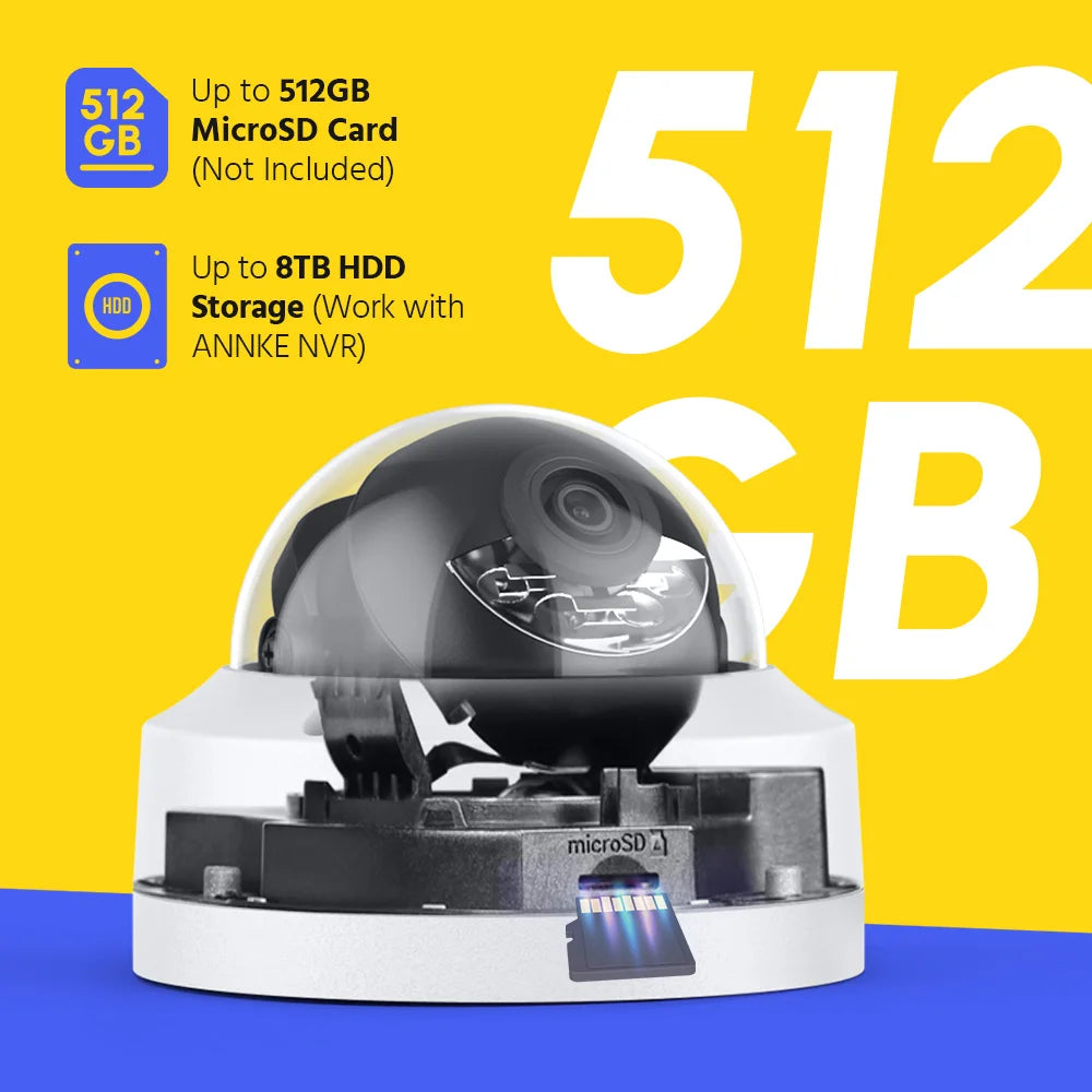ANNKE 4K 8CH POE Network Video Surveillance System NVR Recorder With 8PCS 4PCS 8MP Audio Recording Security Ip Camera