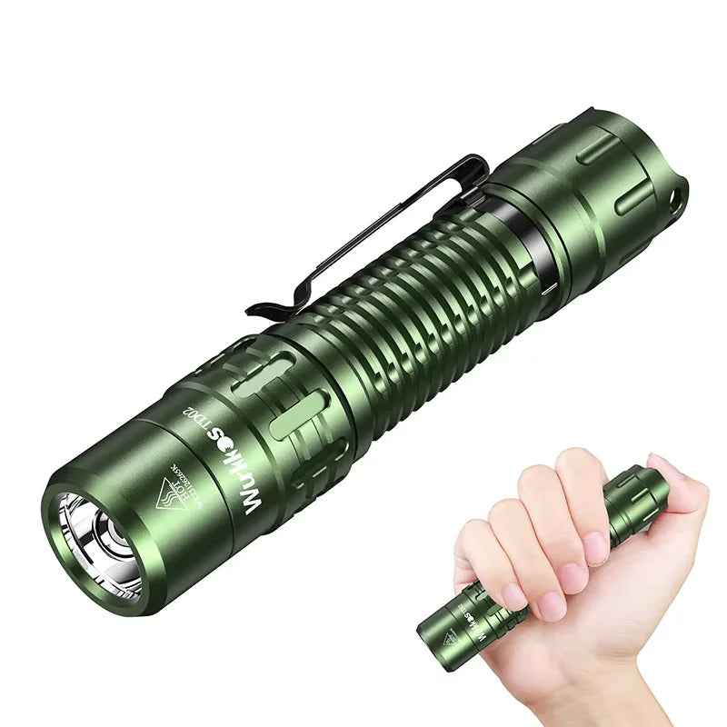 Wurkkos TD02 Tactical Flashlight 2000 Lumen USB Type C EDC