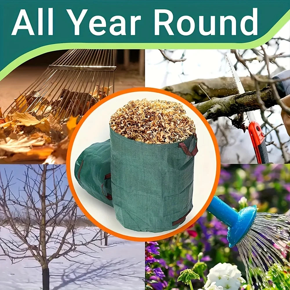 Heavy Duty Garden Waste Bags With Handles For Yard Debris