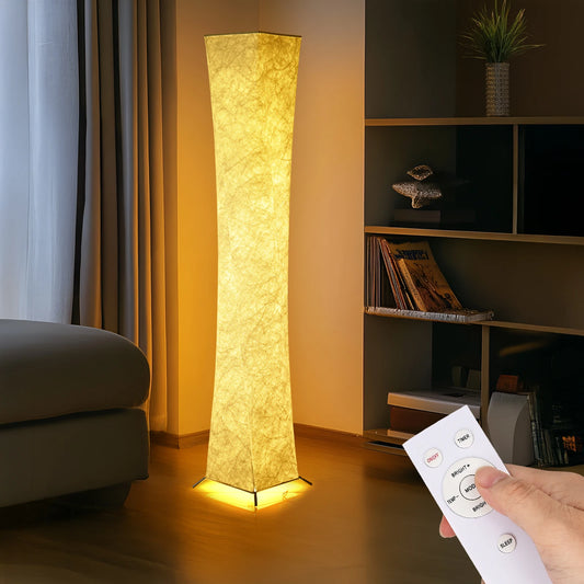 Slim Soft Light Floor Lamp LED With Tyvek Fabric Shade