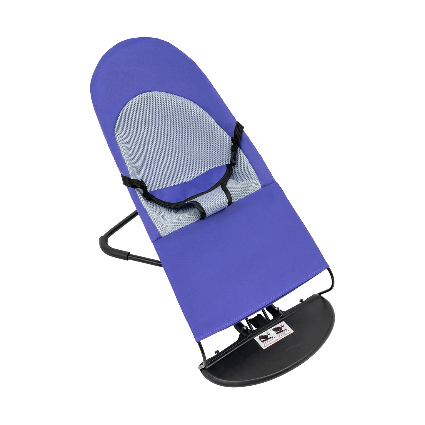 Pet Rocking Chair, Stainless Steel Bracket, Height Adjustable,  Foldable, Portable Puppy Rocker Bed with Anti-slip Pads for Home