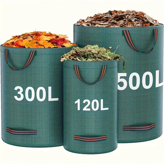 Heavy-Duty PP Garden Waste Bags With Industrial Fabric Handles