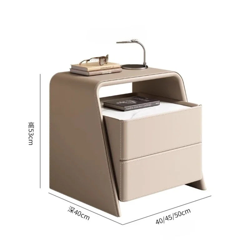 Storage Minimalist Nightstand Nordic Modern Aesthetic Trendy Bedside Table Luxury Drawer Mesitas De Noche Bedroom Furniture