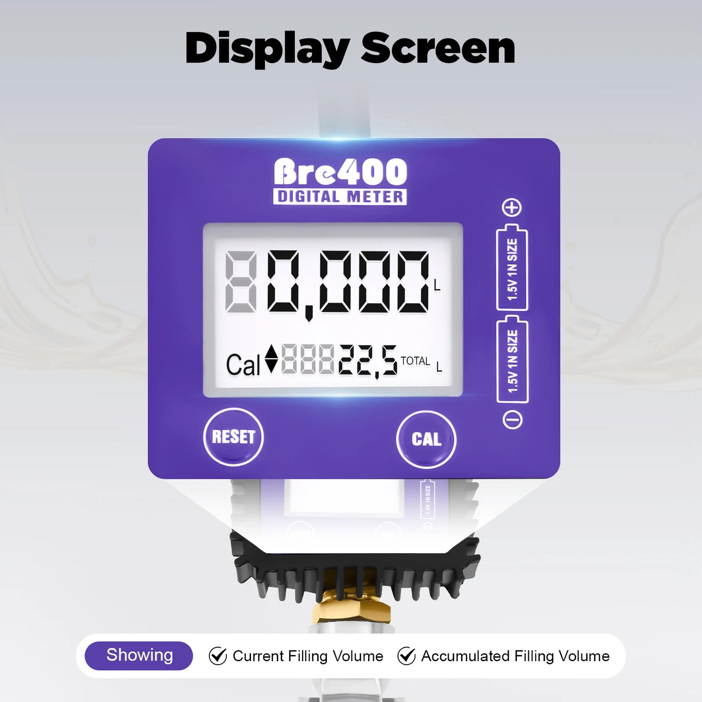 Electric Oil Fluid Extractor Pump Transfer Pump W/ LCD Display Oil Meter Gun Engine Oil Dispenser Gun Antifreeze Grease Oil Pump