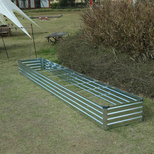 Hign-Concerned Galvanized Raised Garden Bed 2 Pack Planter