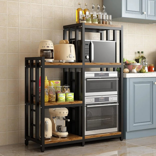 Brightshow Kitchen Storage Shelf Bakers Rack 6 Tier