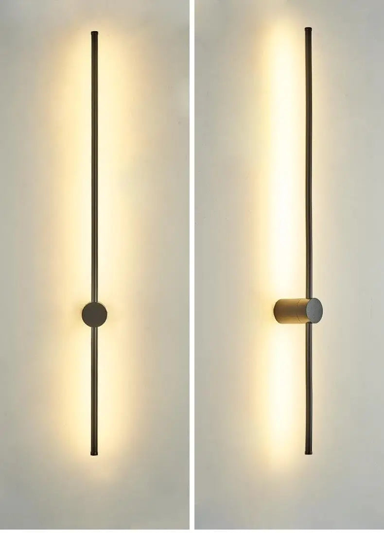 1pcs 40inch LED Linear Wall Lamp, Indoor Long Strip Lighting Fixture IP67 Waterproof Wall Sconce, Wiring Installation Required