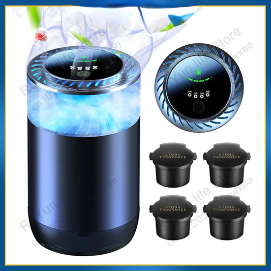 Smart Car Air Freshener Humidifier Cloud  Diffuser Rechargeable Solid Aroma 4 Modes Fragrance Adjustable Interior Deodorant