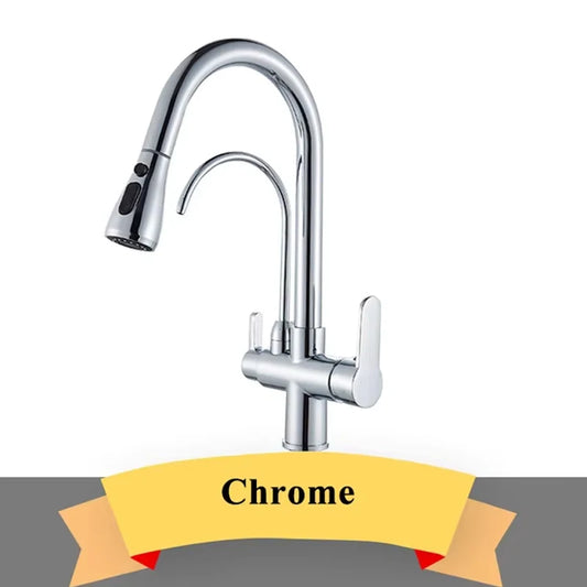 Wanmivezlo Purify Water Kitchen Faucet Deck Dual Handle