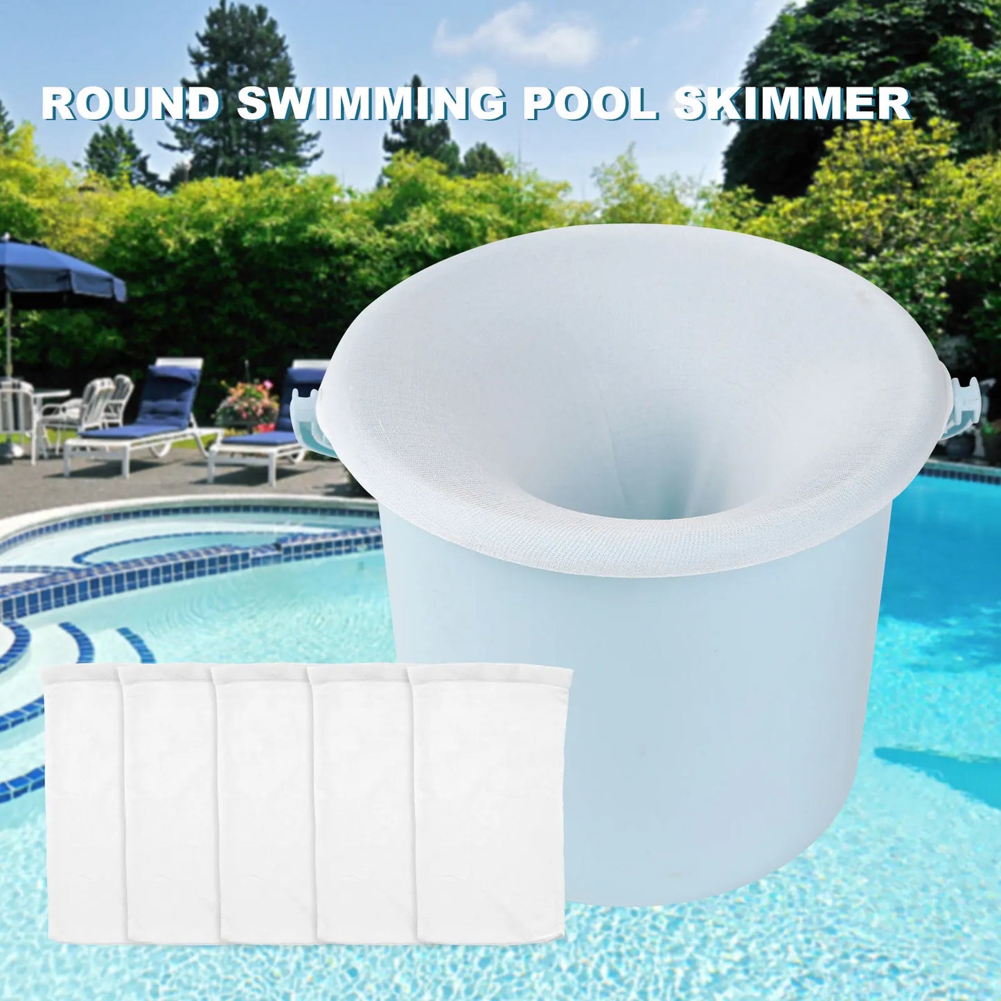 Jaysuing Pool Skimmer Socks Debris Leaves Mesh Bags